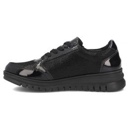 Moteriški lakiniai bateliai ant platformos Filippo DP8105, juodi