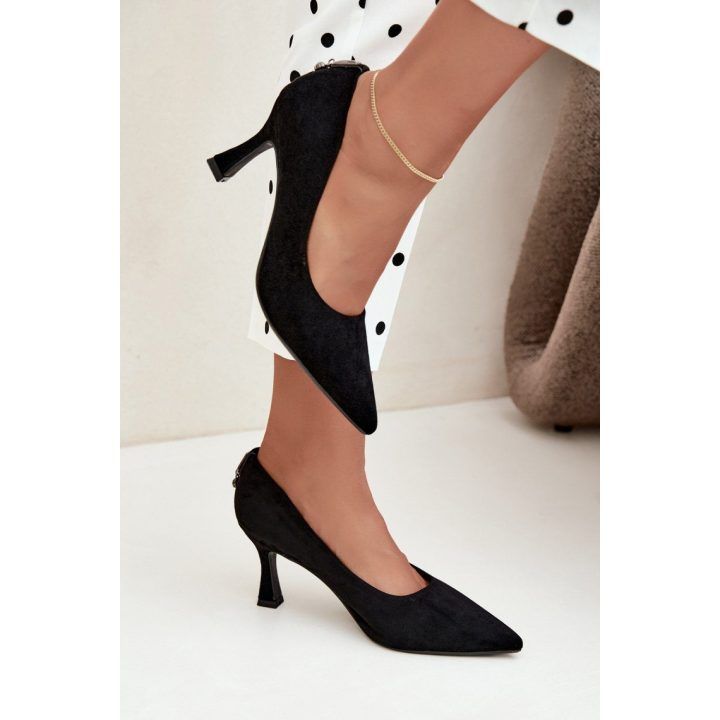 Juodi aukštakulniai bateliai Step in style