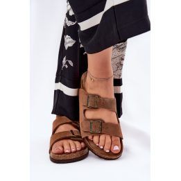 Šlepetės moterims Step In Style – kupranugario / ruda