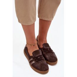 Bateliai Zazoo rudi zomšiniai barefoot