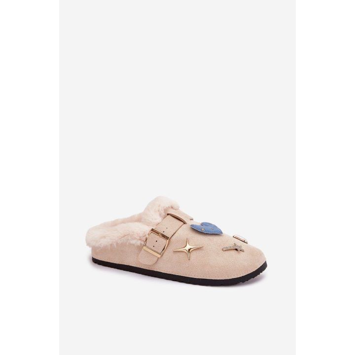 Smėlio spalvos šlepetės Boto