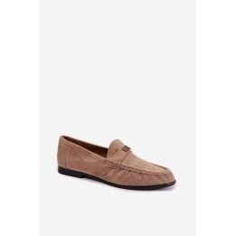 Moteriški mokasinai su aukso spalvos detale Step in style