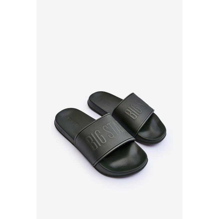 Vyriškos lengvos šlepetės Big Star MM174324 Dark Green BSB27251
