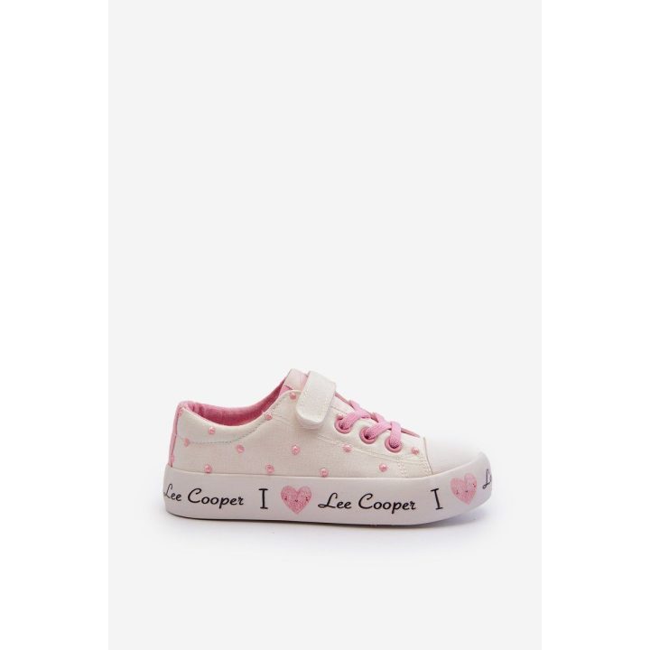 Lee Cooper LCW 2159 Baltos spalvos mergaičių sportbačiai