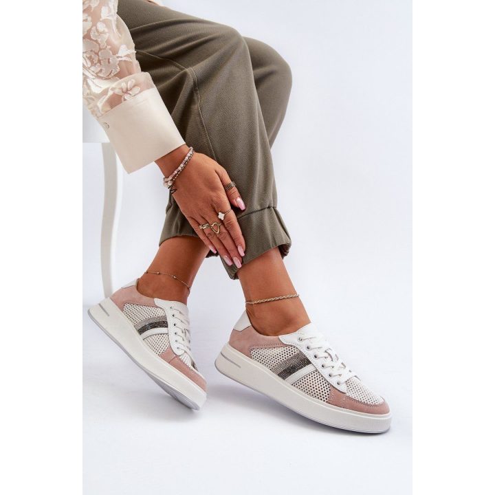 Moteriški odiniai sportbačiai D&A LR110 White-Pink