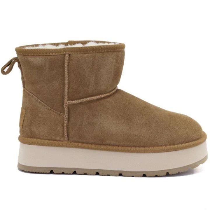 Moteriški žieminiai aulinukai Big Star, smėlio spalvos