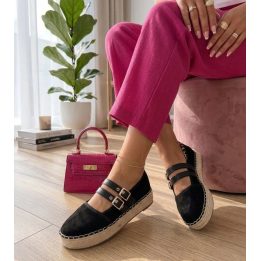Espadrilės su platforma Marcelle, juodos