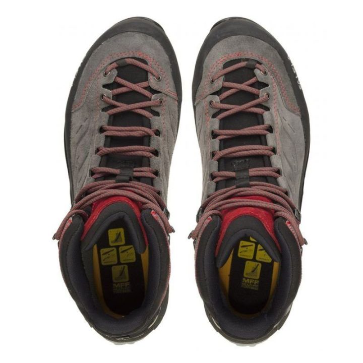 Vyriški žygio batai Salewa MTN Trainer Mid GTX, pilki, tamsiai pilki ir raudoni