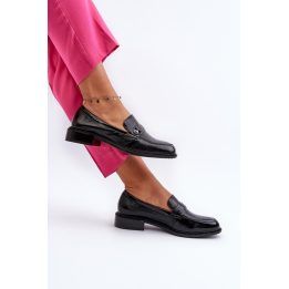 Moteriški mokasinai su 3 cm kulnu Step in style, juodi
