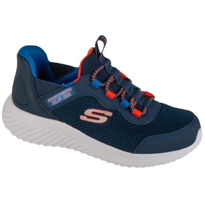 Įspiriami sportbačiai Skechers Bounder - Brisk-Burst, tamsiai mėlyni