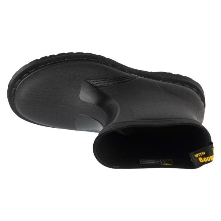 Įspiriami lietaus aulinukai Dr. Martens 1460, juodi