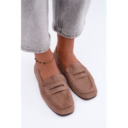 Moteriški mokasinai su juostele Step in style, 5 cm, smėlio
