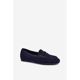 Moteriški mokasinai su dirželiu Step in style, tamsiai mėlyni
