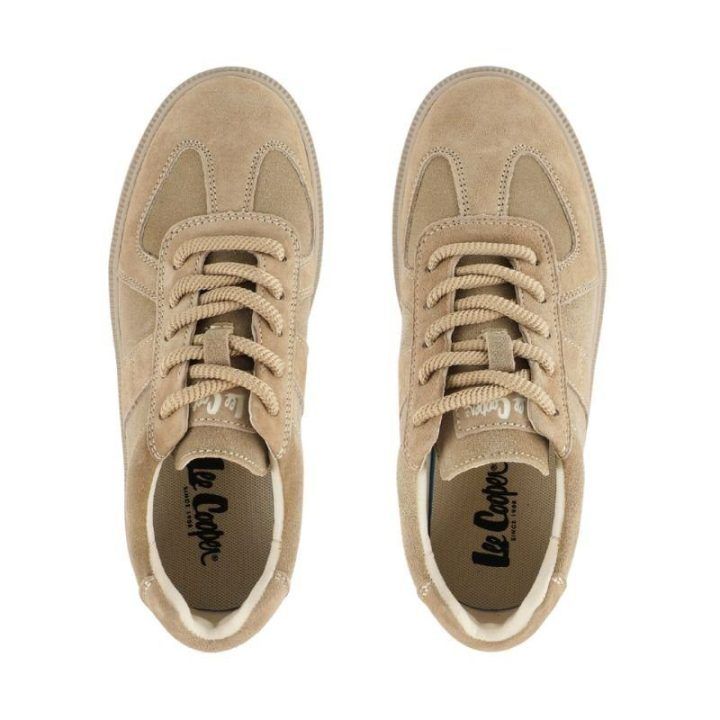 Moteriški zomšiniai sportbačiai Lee Cooper, smėlio