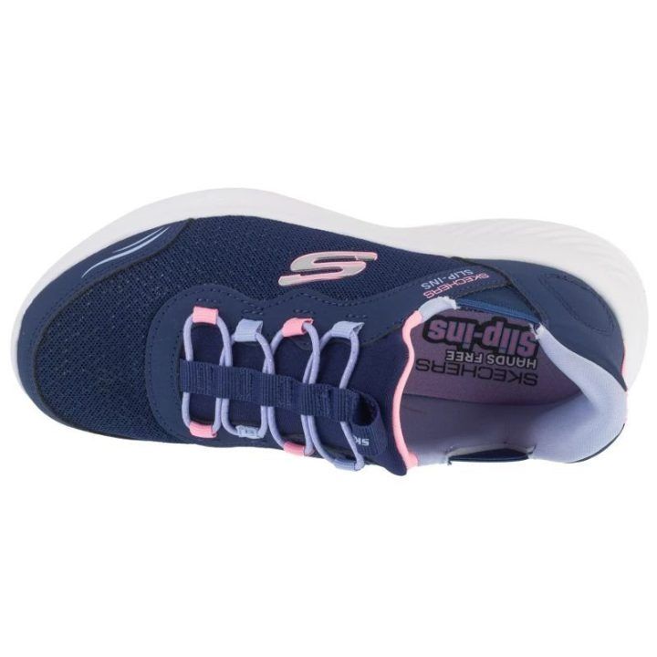 Įspiriami sportbačiai Skechers Slip-Ins Bounder - Simple Cut, tamsiai mėlyni