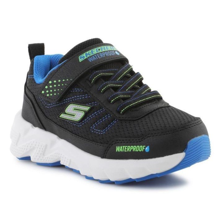 Vaikiški sportbačiai Skechers Elite Sport Tread, juodi ir mėlyni