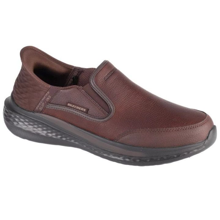 Vyriški įspiriami laisvalaikio batai Skechers Slip-Ins Slade, rudi