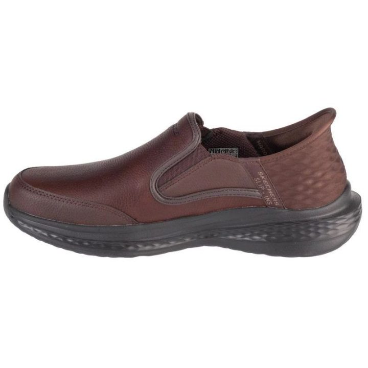 Vyriški įspiriami laisvalaikio batai Skechers Slip-Ins Slade, rudi