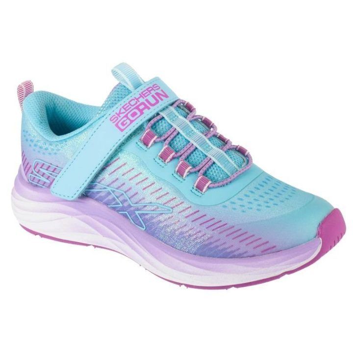 Vaikiški sportbačiai Skechers Go-Run Accelerate Glitter S, žydri
