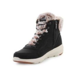 Moteriški pašiltinti žieminiai batai Skechers Glacial Ultra, juodi