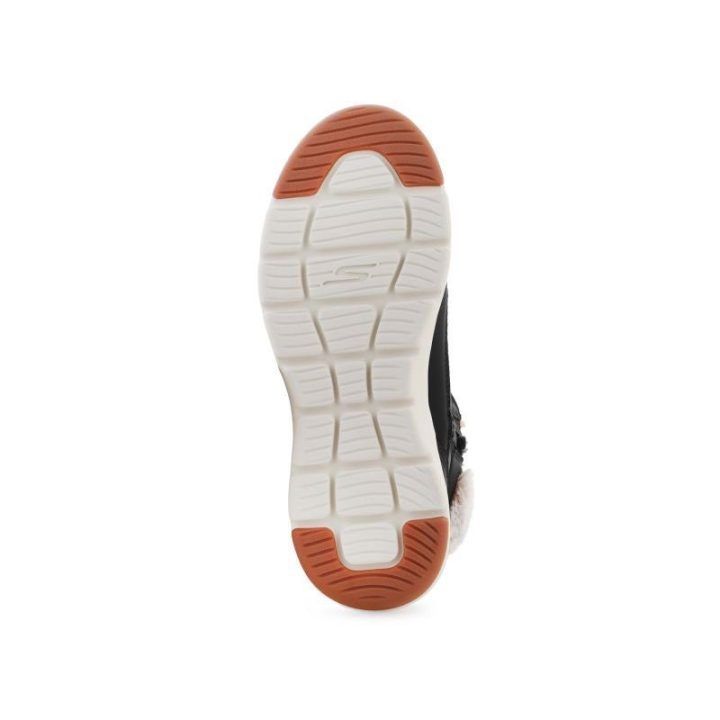 Moteriški pašiltinti žieminiai batai Skechers Glacial Ultra, juodi