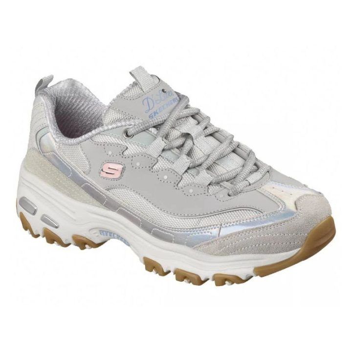 Moteriški sportbačiai Skechers D’Lites Dazzling Shine, pilki