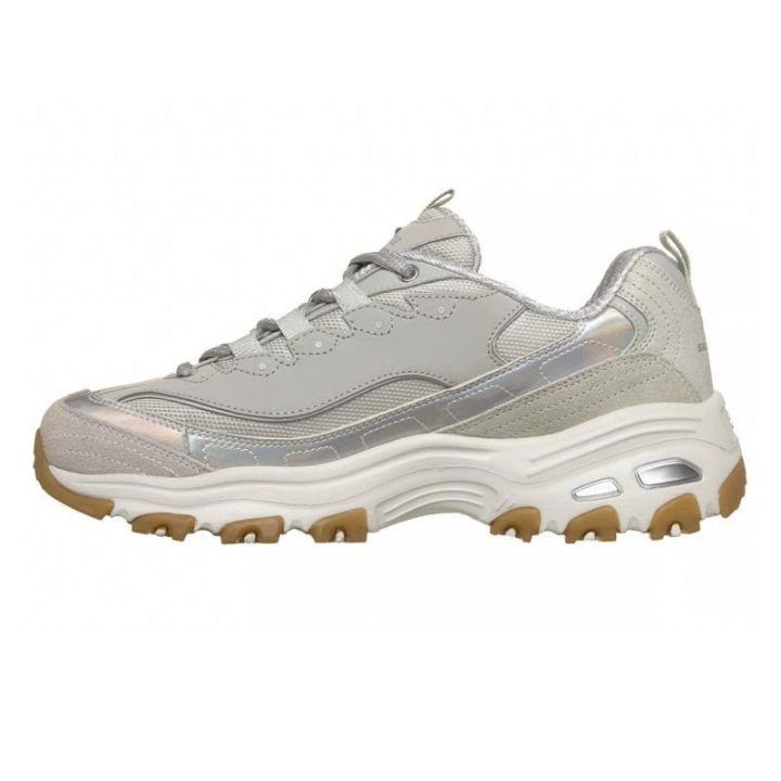 Moteriški sportbačiai Skechers D’Lites Dazzling Shine, pilki