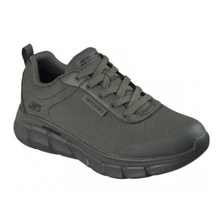 Vyriški neperšlampami sportbačiai Skechers BOBS Sport, alyvuogių