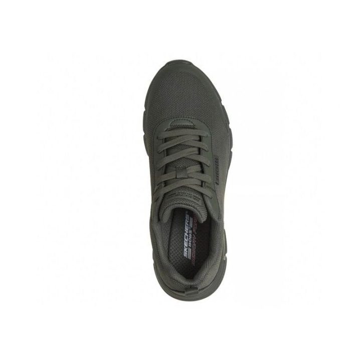 Vyriški neperšlampami sportbačiai Skechers BOBS Sport, alyvuogių