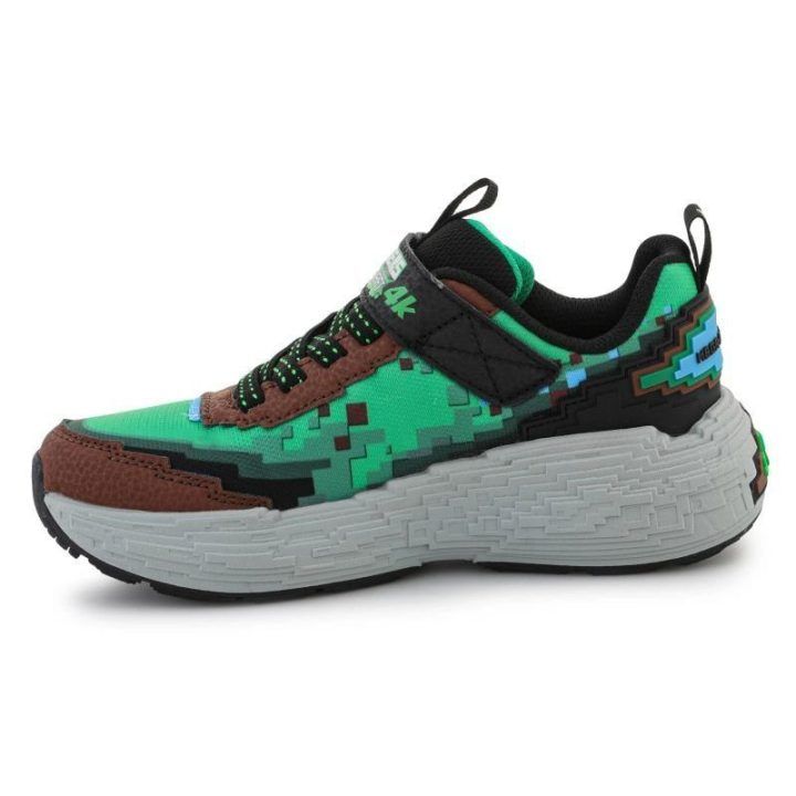 Vaikiški pikseliniai sportbačiai Skechers Mega-Craft 4K, rudi / įvairiaspalviai
