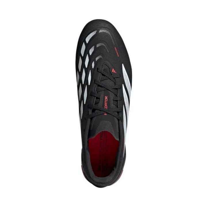 Vaikiški futbolo bateliai FG adidas Predator, juodi