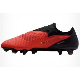 Futbolo bateliai Nike Phantom 6 Low Elite FG, ryškiai raudoni ir juodi