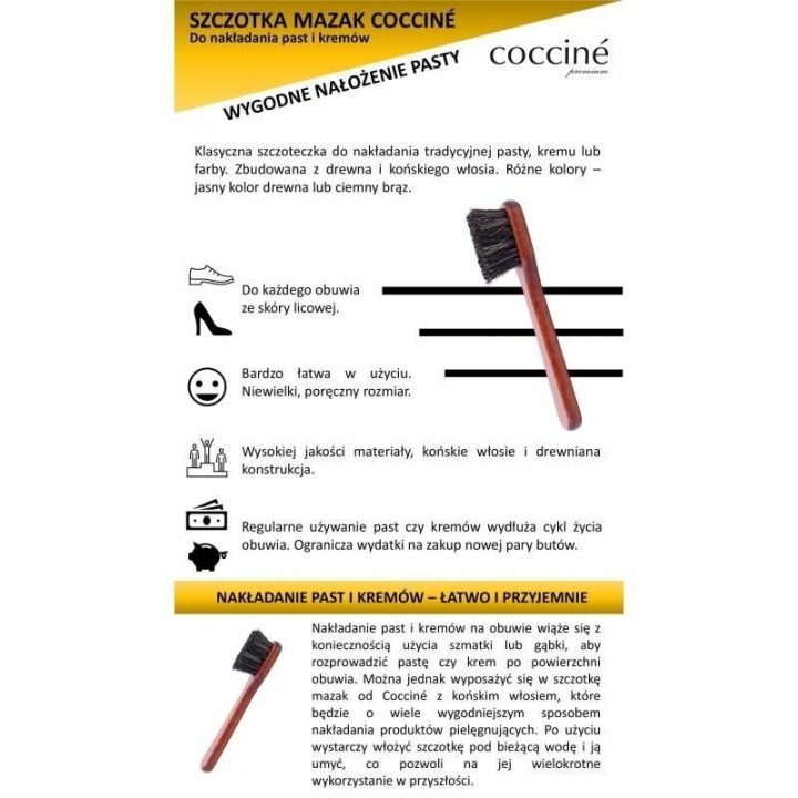 Mažas batų šepetėlis Coccine