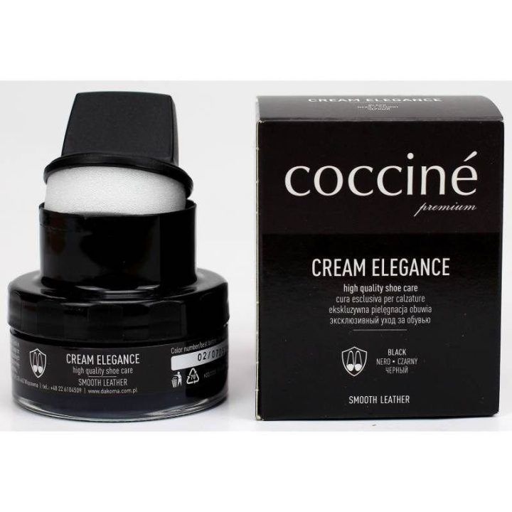 Batų kremas lygių odų priežiūrai Coccine, 50 ml, juodas