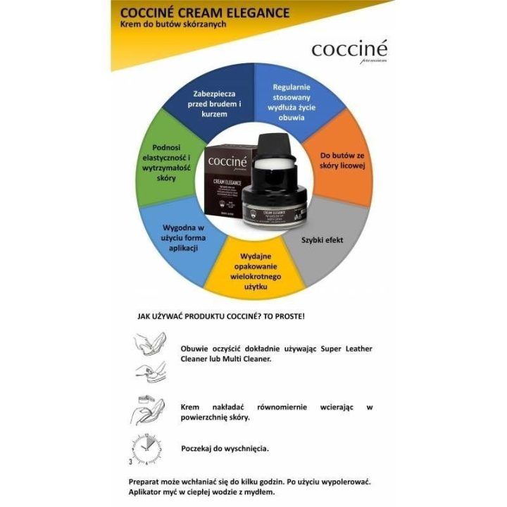 Batų kremas Coccine Cream Elegance, 50 ml, vidutinio rudumo
