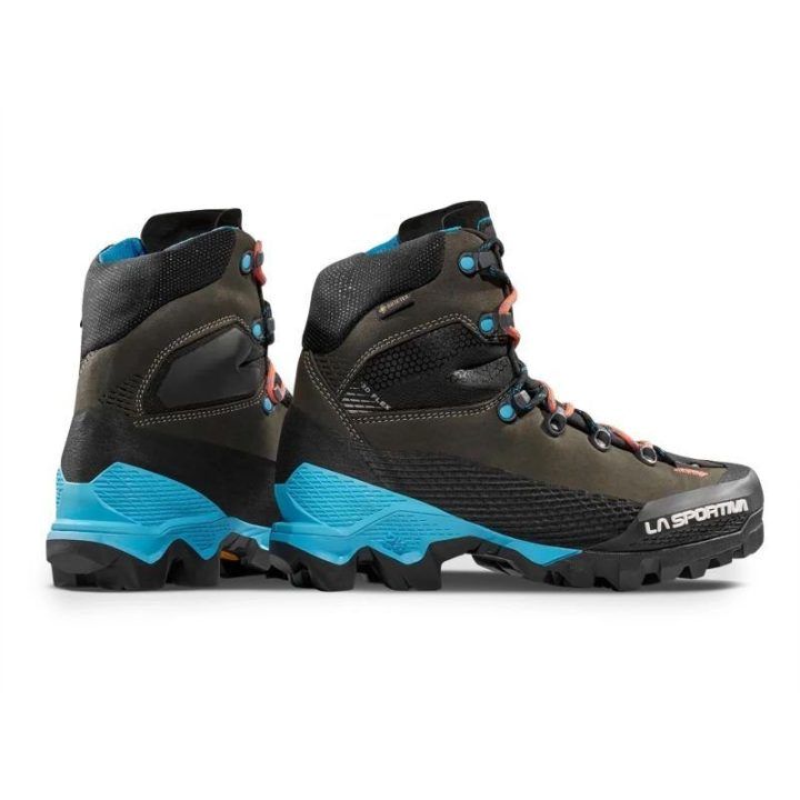 Moteriški žygio batai La Sportiva Aequilibrium LT GTX, juodi ir hibisko spalvos