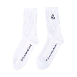 Aukštos medvilninės kojinės Real Madryt, 2 poros, baltos
