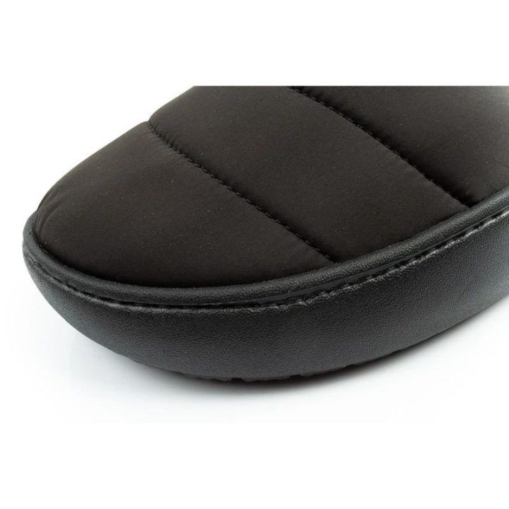 Vyriškos pašiltintos šlepetės Crocs Classic Puff Moc, juodos
