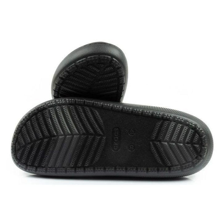 Vyriškos pašiltintos šlepetės Crocs Classic Puff Moc, juodos