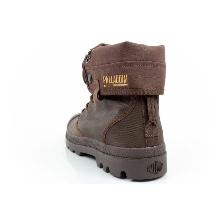 Vyriški aukšti sportbačiai Palladium Baggy Coated, tamsiai rudi