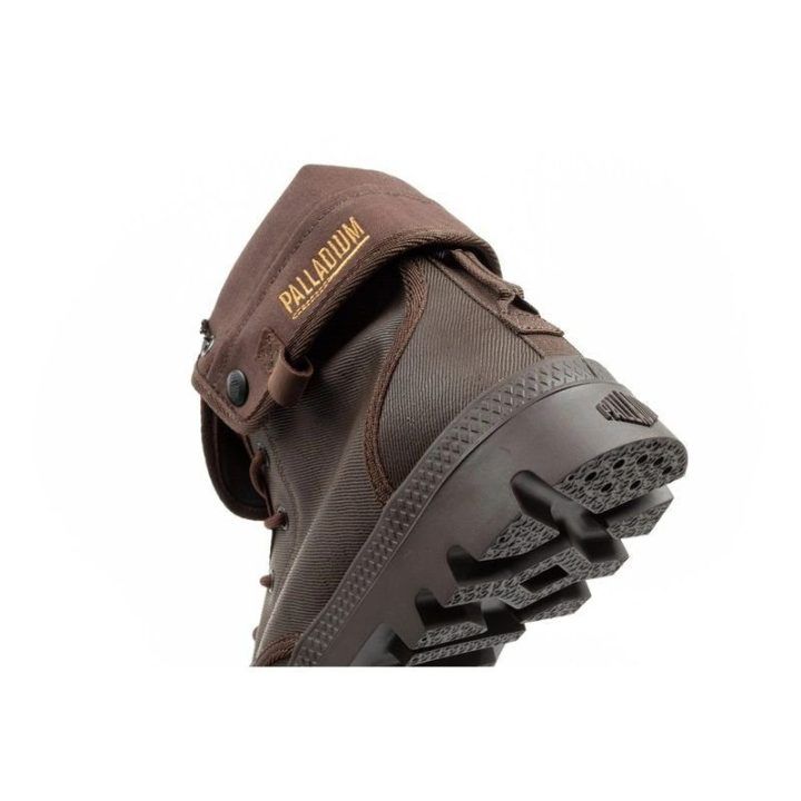 Vyriški aukšti sportbačiai Palladium Baggy Coated, tamsiai rudi