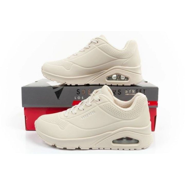 Moteriški sportiniai bateliai Skechers Uno-Stand on Air, balkšvi