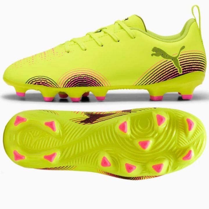 Vaikiški futbolo bateliai Puma Future 8 Play FG/AG, geltoni