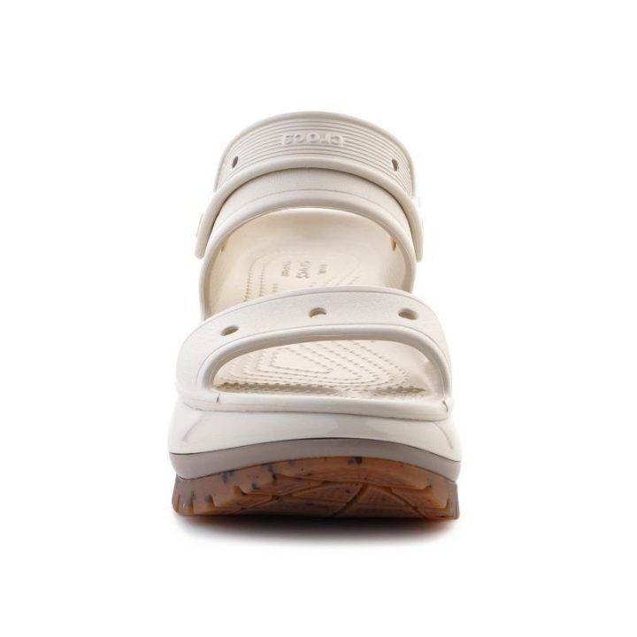 Moteriškos šlepetės Crocs Classic Mega Crush, pilkai rudos