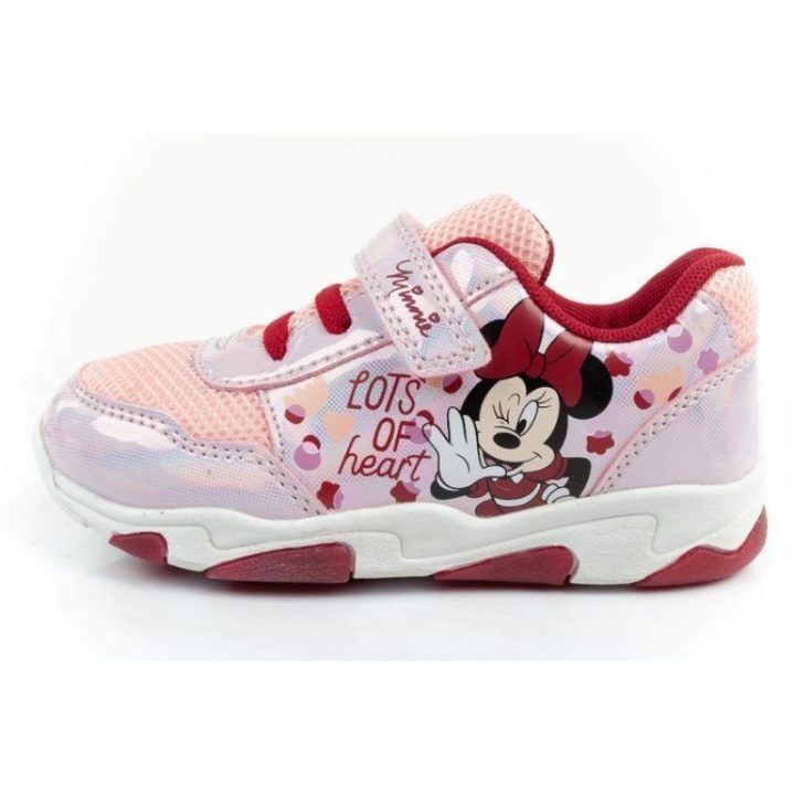 Sportbačiai mergaitėms su lipukais Leomil, su Minnie Mouse motyvu