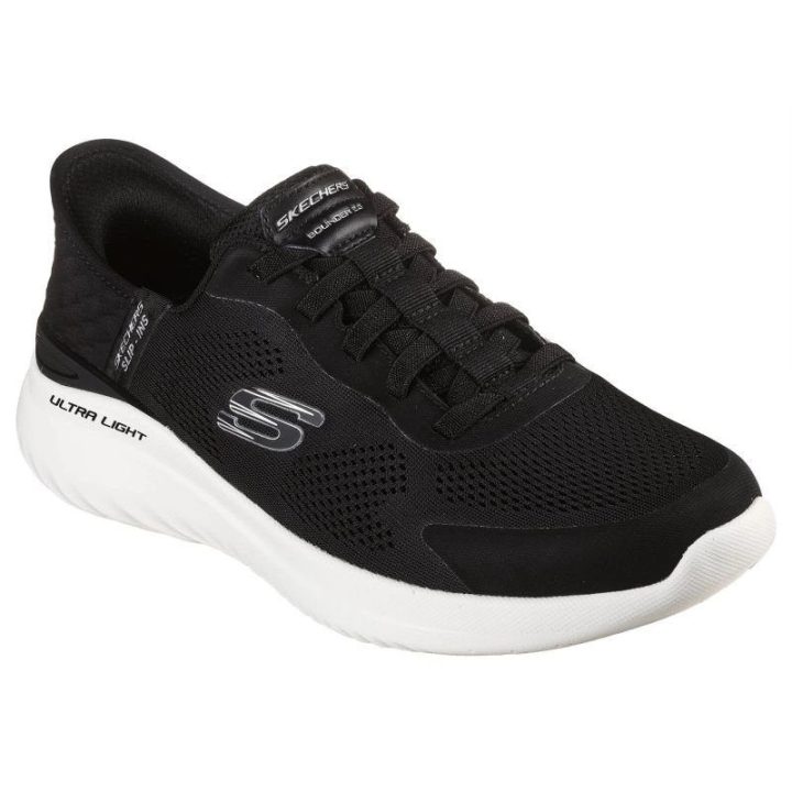 Vyriški įspiriami sportbačiai Skechers Bounder 2.0, juodi ir balti