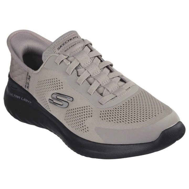 Vyriški įspiriami sportbačiai Skechers Bounder 2.0, rusvai pilki ir juodi
