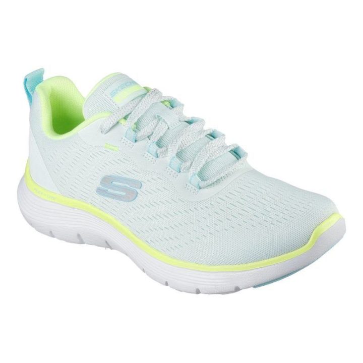 Moteriški sportbačiai Skechers Flex Appeal 5.0, mėtų ir įvairių spalvų