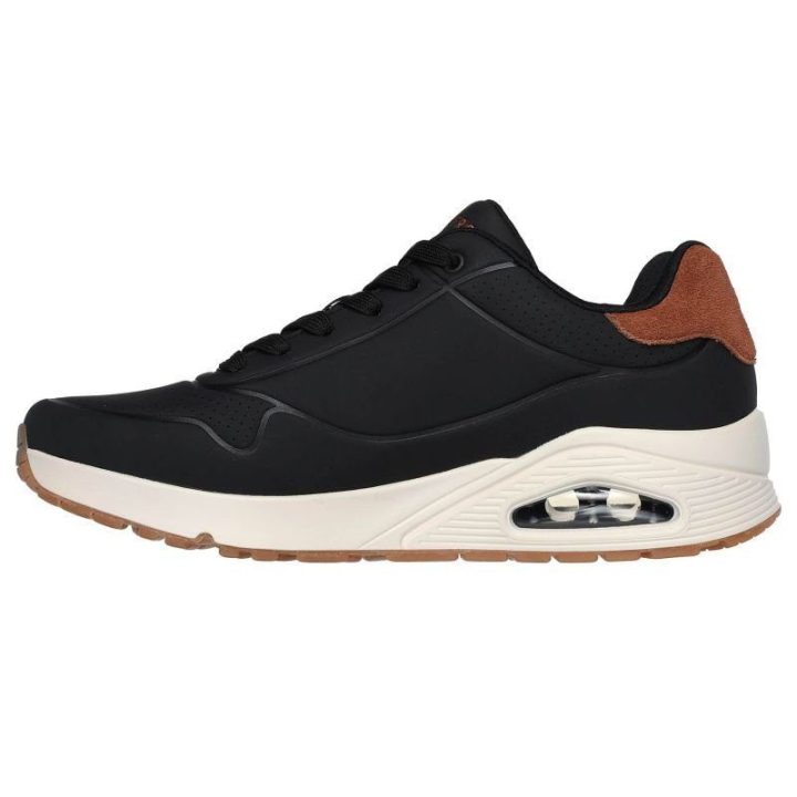 Vyriški suvarstomi sportbačiai Skechers Uno - Suited On Air, juodi
