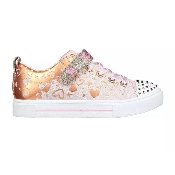 Vaikiški sportbačiai Skechers Twinkle Sparks, rožiniai ir aukso